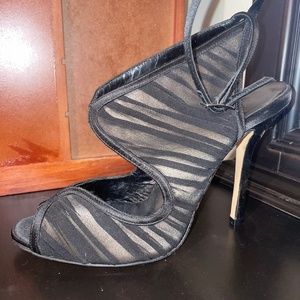 Black and Nude Rouched Oscar de la Renta